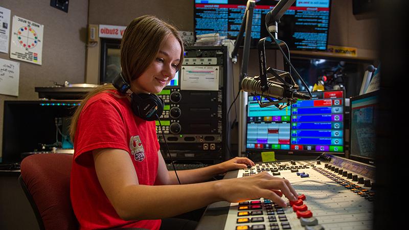 Student at KVSC control board